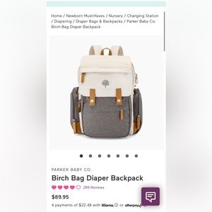 Parker Baby Co Diaper Bag